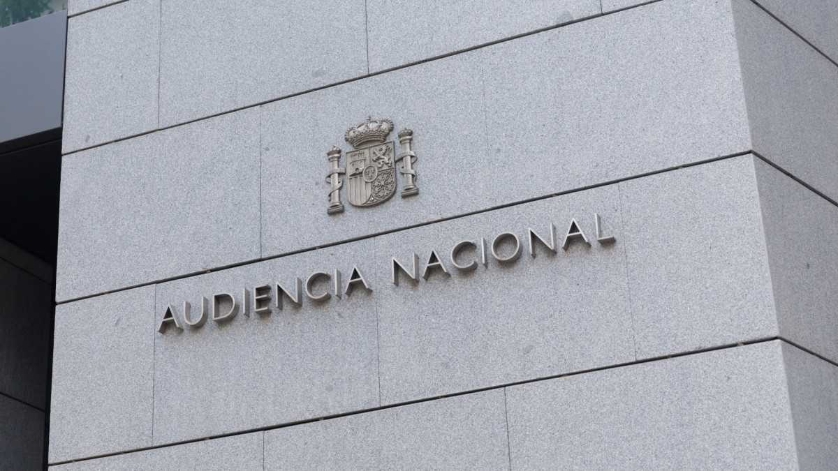 Fachada de la Audiencia Nacional en Madrid.