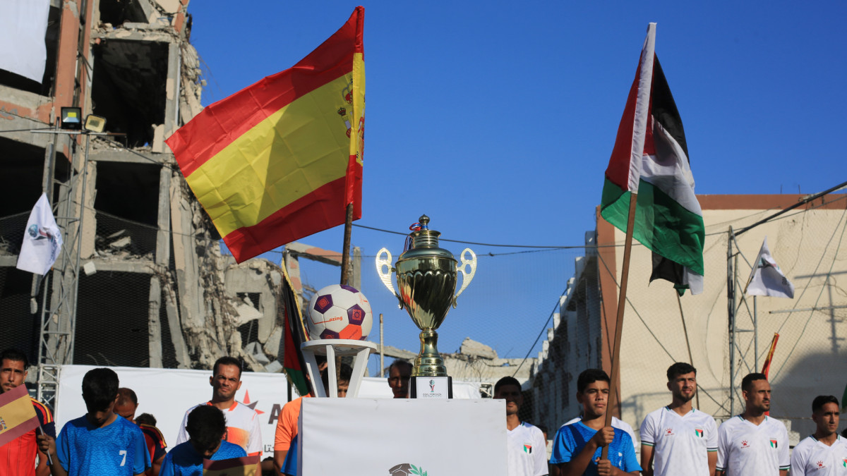 El pasado 17 de julio, en la Franja de Gaza, se celebró un partido simbólico entre España y Palestina.