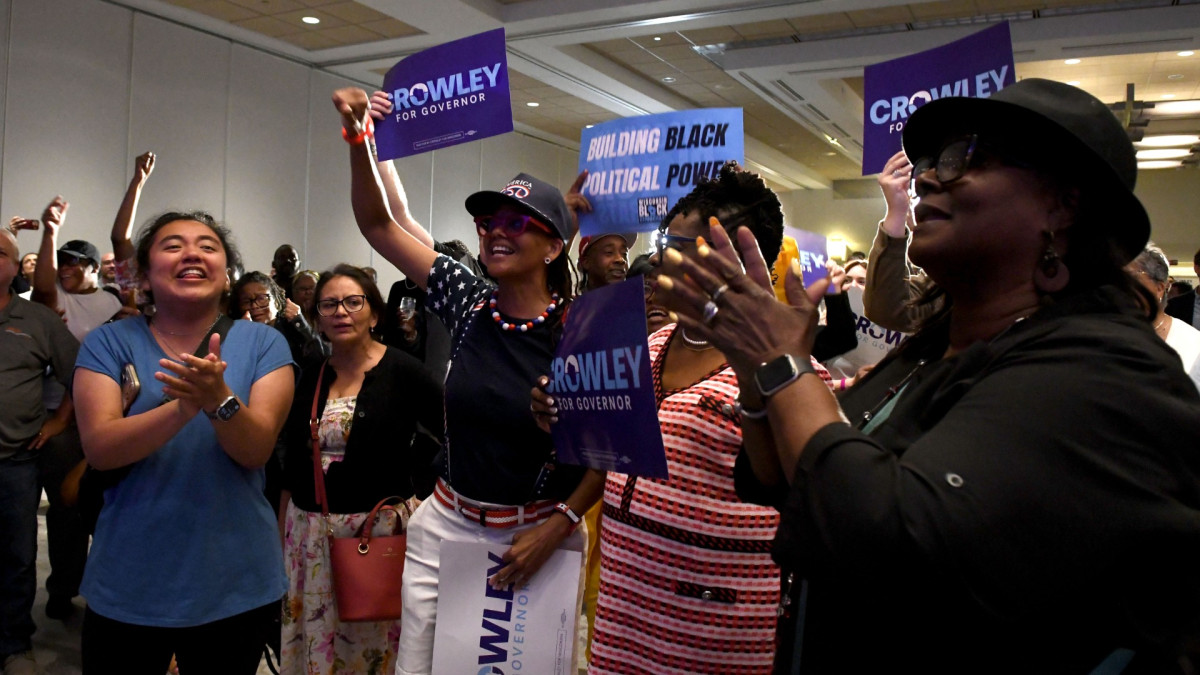 Partidarios de David Crowley en Milwaukee, Wisconsin. | Mark Hertzberg / Zuma Press / Europa Press