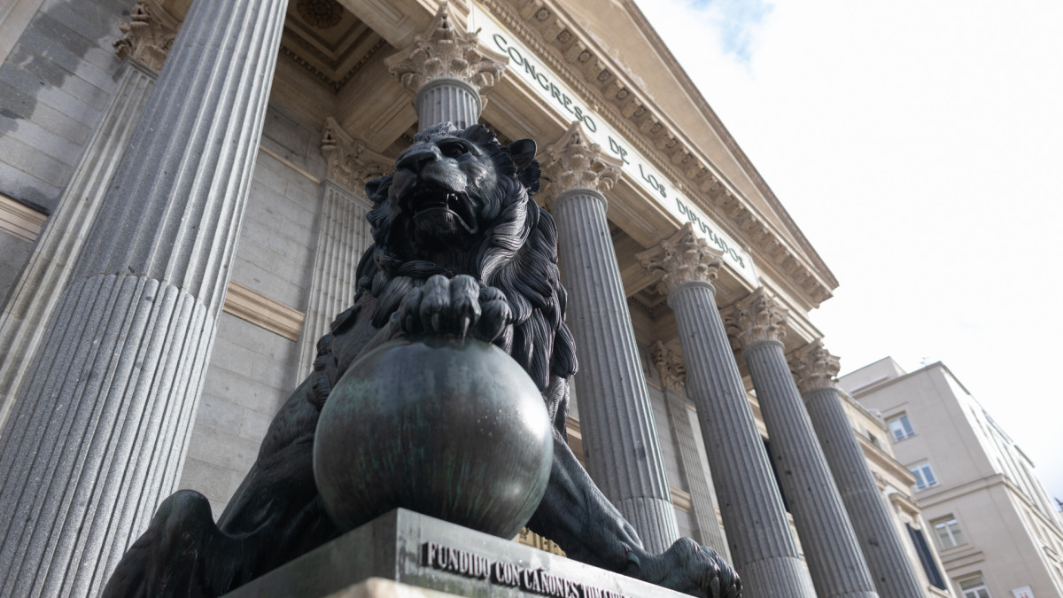 Exterior del Congreso de los Diputados.
