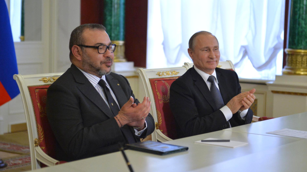 Mohammed VI (izquierda) y Vladímir Putin (derecha) en Moscú durante una visita oficial. | Presidencia de Rusia