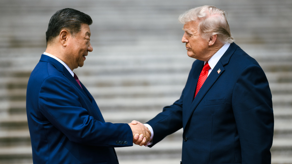 El presidente chino, Xi Jinping,  y su homólogo estadounidense, Donald Trump.