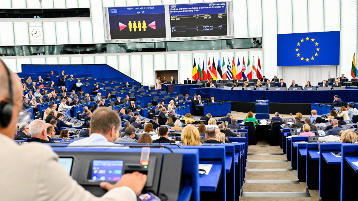 El pleno del Parlamento Europeo en Estrasburgo.