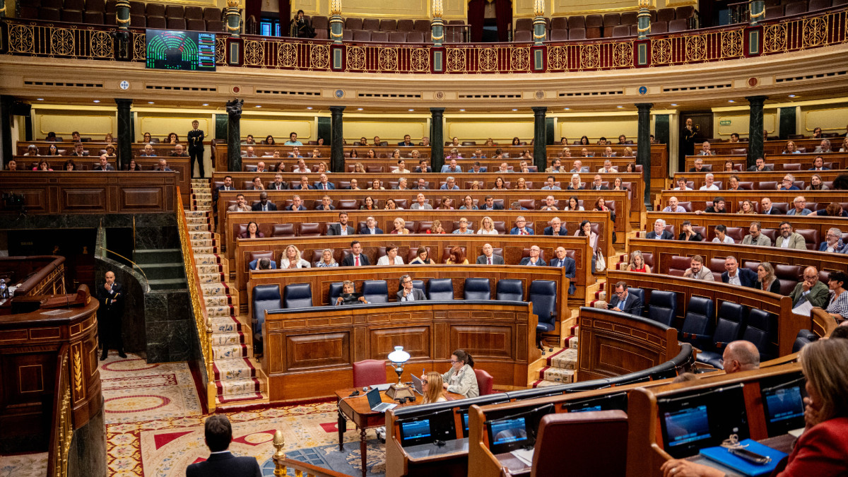 El Congreso de los Diputados durante la sesión de control tras el estallido de la crisis de Ceuta. | Gabriel Luengas / Europa Press