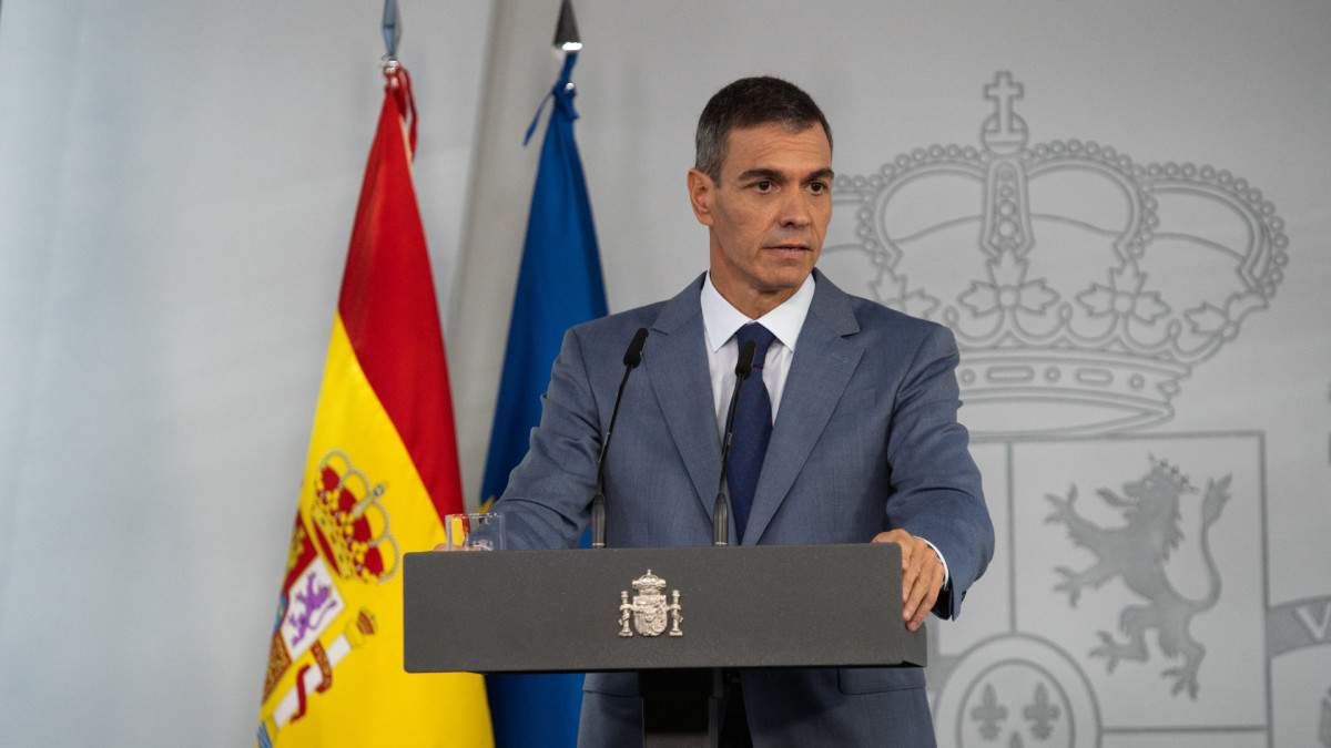 El presidente del Gobierno, Pedro Sánchez, en Moncloa. | Francesco Militello Mirto / Zuma Press / Europa Press