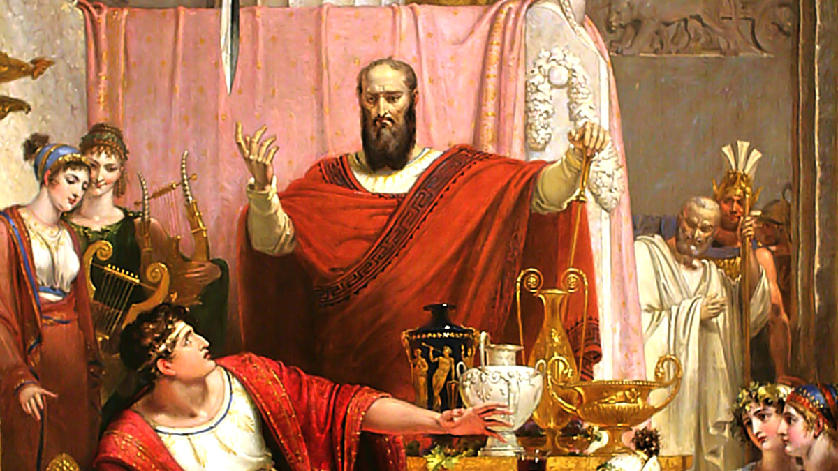 'La espada de Damocles' (1812), de Richard Westall, representa el temor permanente que acompaña al ejercicio del poder. | Ackland Art Museum