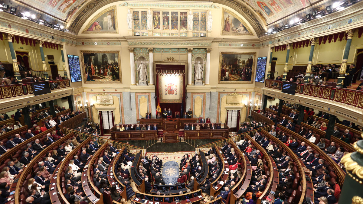 El hemiciclo del Congreso de los Diputados el pasado 17 de febrero. | Eduardo Parra / Europa Press