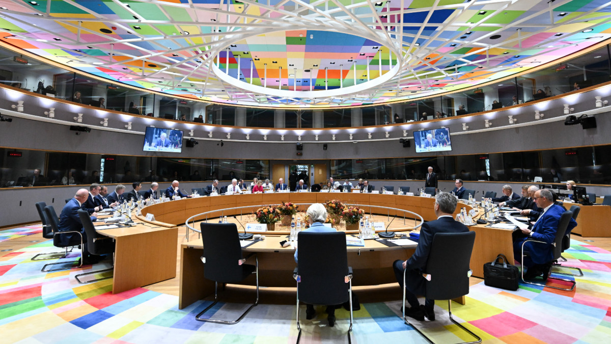 Los líderes de la Unión Europea durante la reunión del Consejo Europeo celebrada en Bruselas los días 15 y 16 de octubre de 2026. | Unión Europea.
