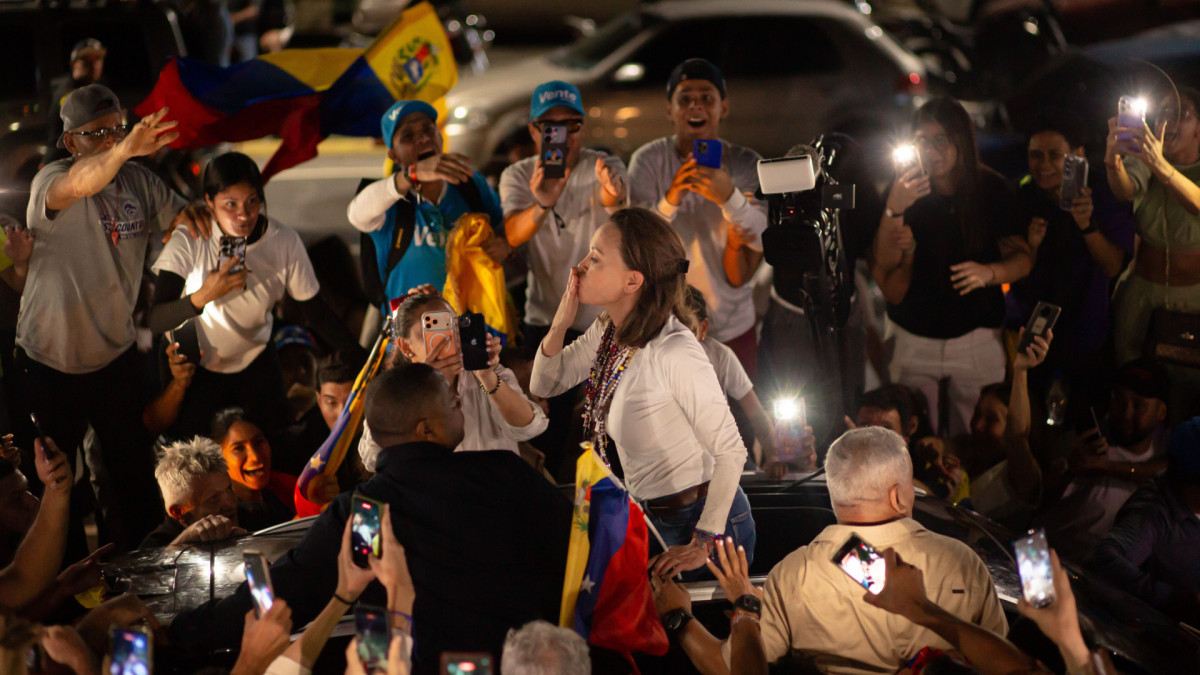 María Corina Machado en Caracas (Venezuela). | Marcos Adrian Gandica / Zuma Press / Europa Press