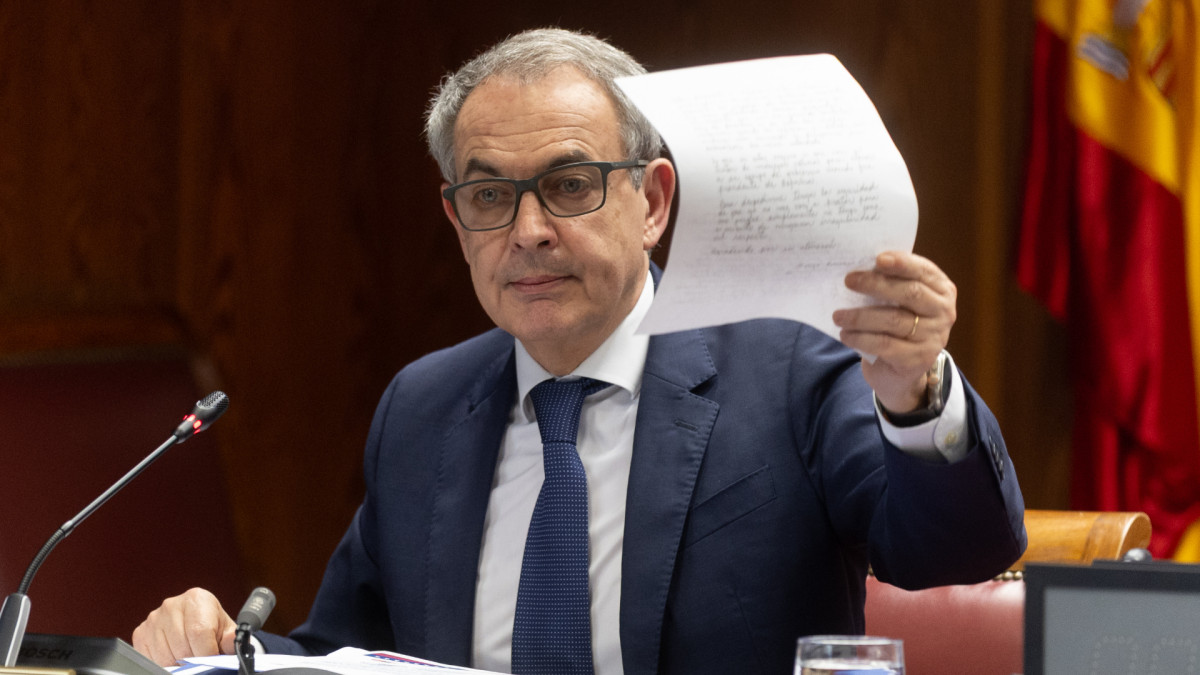 El expresidente Rodríguez Zapatero durante la comisión de investigación del caso Koldo. | Eduardo Parra / Europa Press